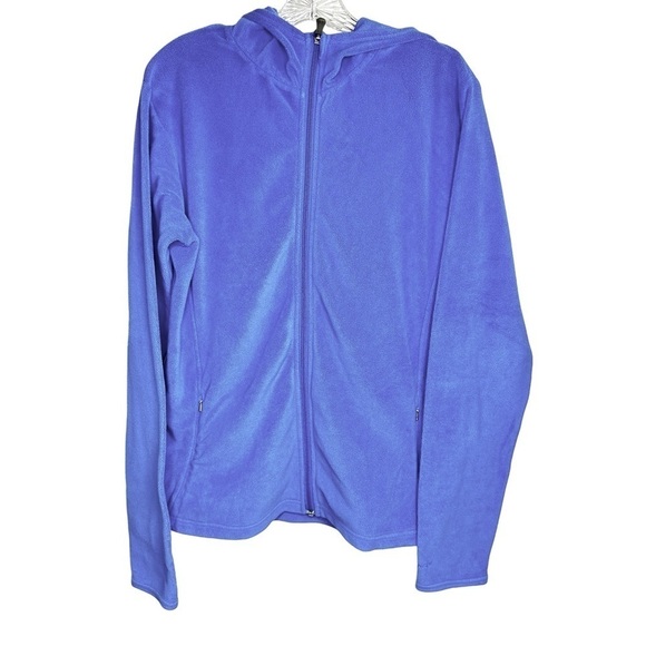Columbia Sportswear Blue Full Zip Hooded Fleece Long Sleeve Jacket Womens Size L - Picture 1 of 5